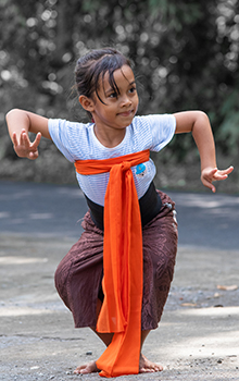 dansschool voor tradtionele balinese dans in bali