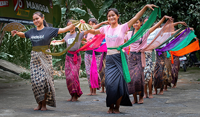 dansschool voor tradtionele balinese dans in bali