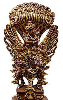 traditioneel houtsnijwerk in bali