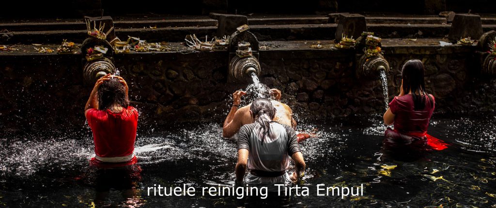 heilig reinigingsritueel in tirta empul